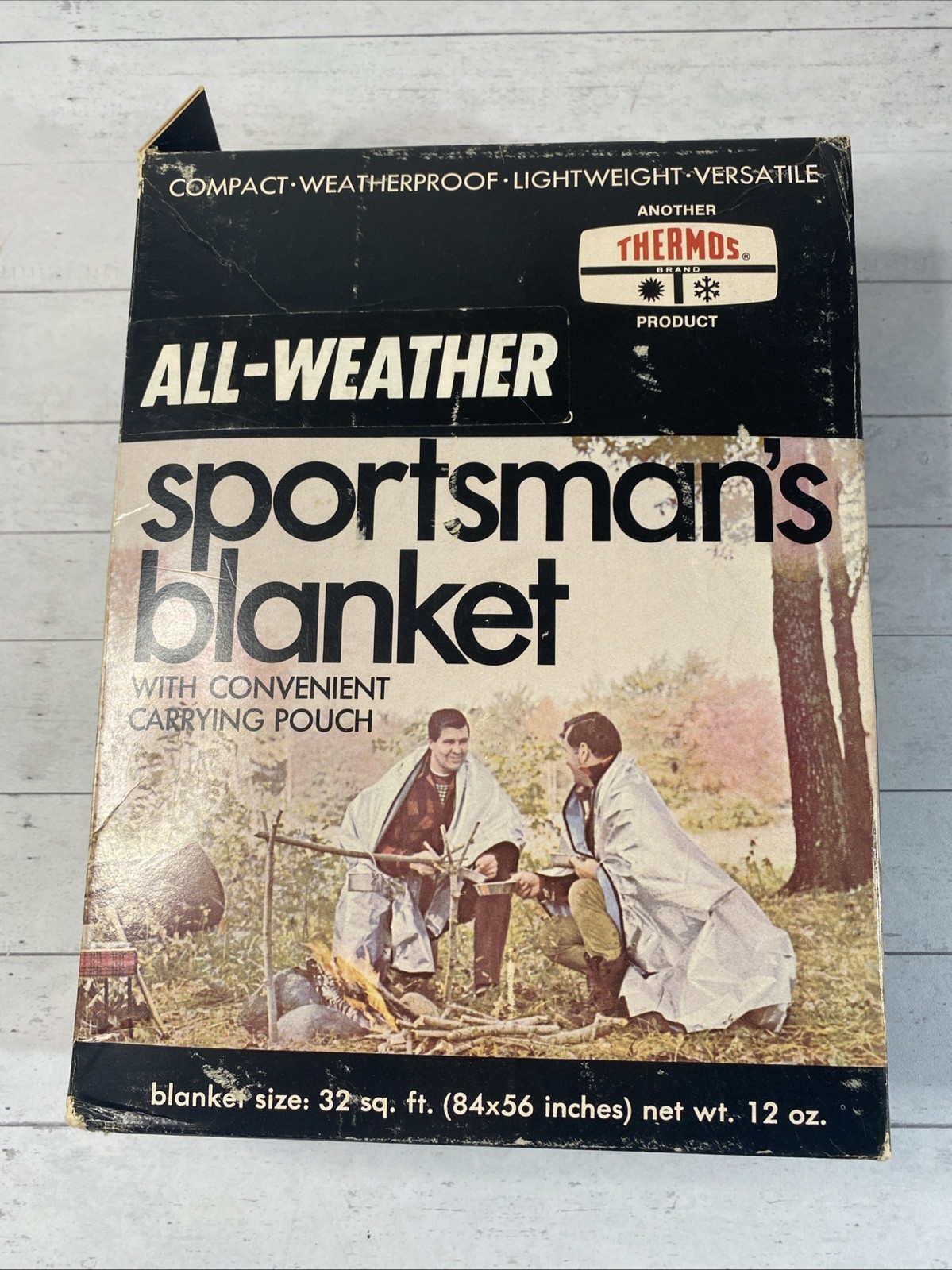 Vintage Thermos Brand All-Weather Space Sportsman’s Blanket New NOS Red