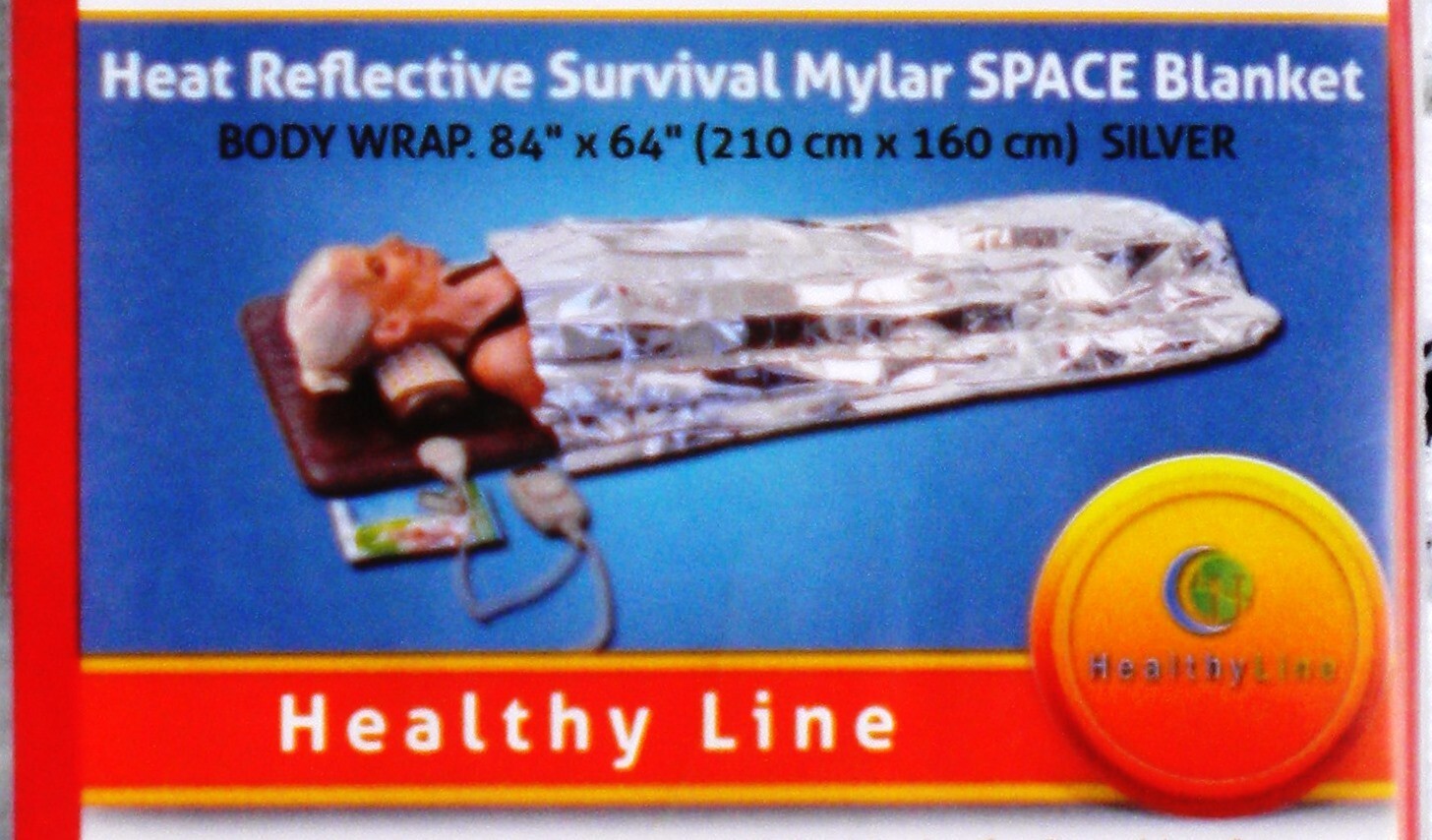5 PACK EMERGENCY FOIL BLANKET/SURVIVAL/INSULATING/MYLAR/THERMAL HEAT/HEALTHYLINE