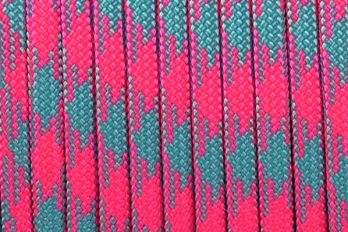 BORED? PARACORD! Brand Paracord/Parachute Cord 50 Feet, Cotton Candy