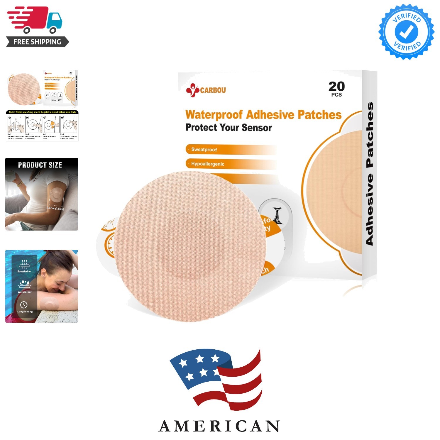 Freestyle Libre 2/3 Sensor Covers,20PCS Freestyle Adhesive Patches Waterproof…