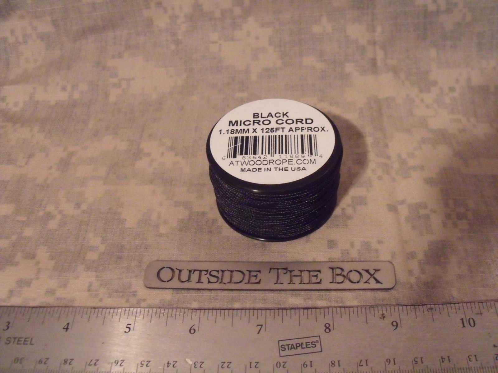 Emergency/Survival: Micro Cord REFILL – BLACK, Atwood Rope, 125 Feet, 100 lb