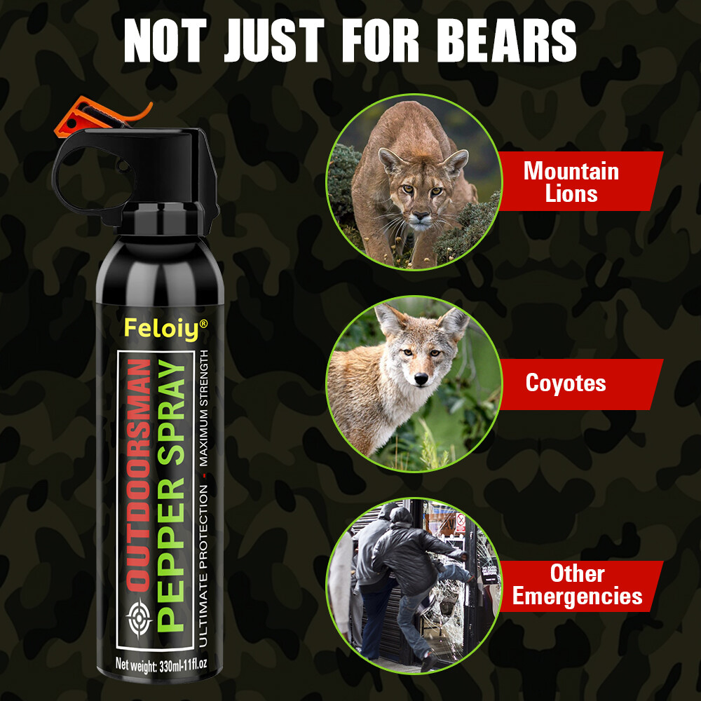 Feloiy Pepper Spray 11oz Powerful Stream Strongest Legal Formula