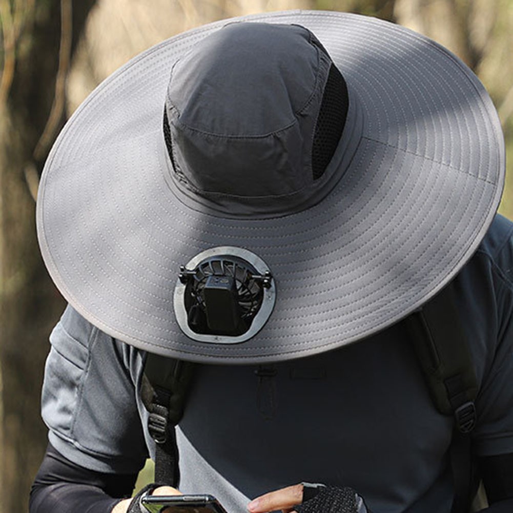 Solar Charging For Hat Fan With Adjustable Speed Perfect For Warm Days