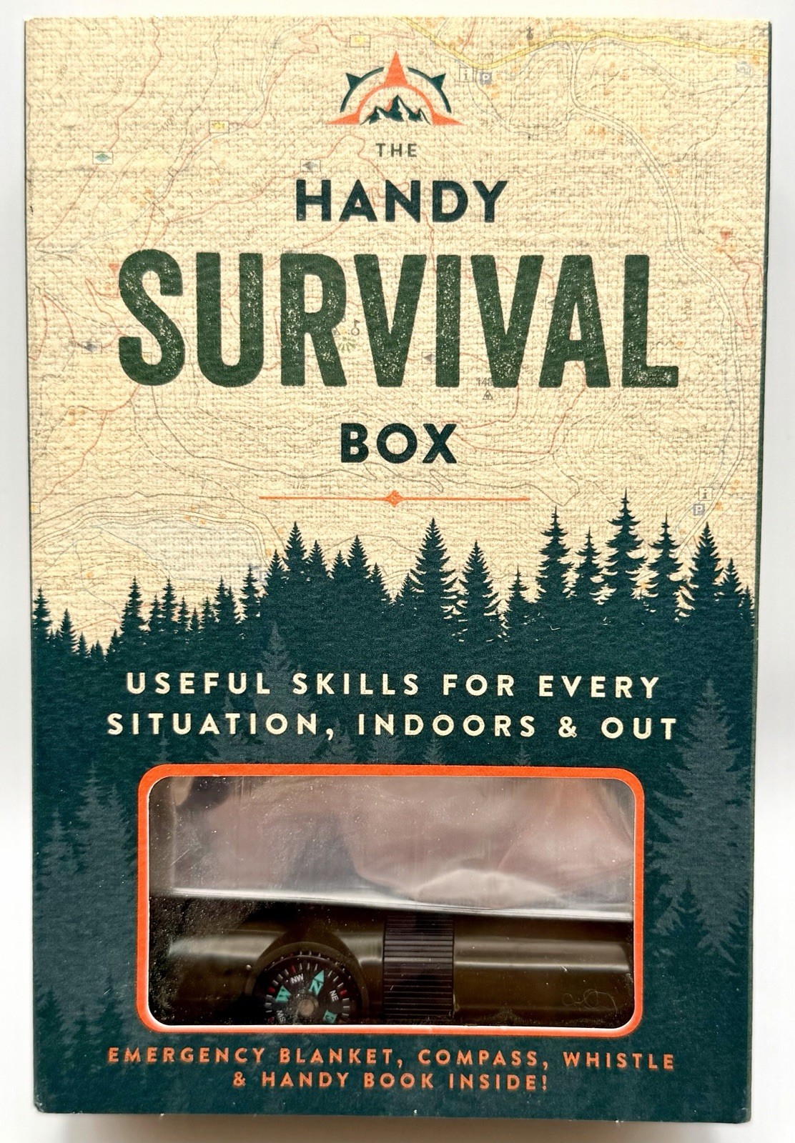 Handy Survival Box Sealed Emergency Kit Compass Blanket Outdoor Set