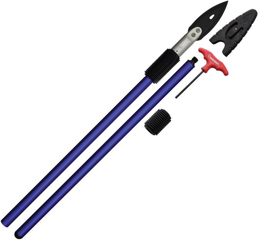 Zubin Axe Hunting Spear Complete Set Two-Piece Aluminum Staff & Ergonomic Rubber