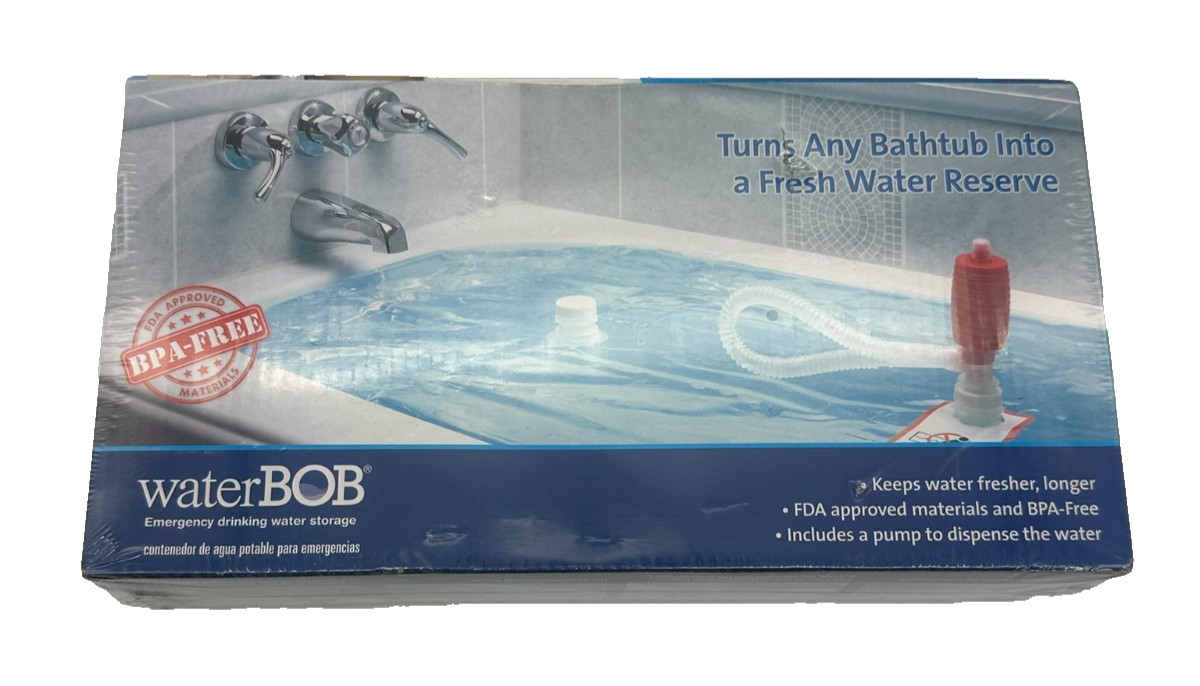 Water BOB Survival Emergency Drinking Fresh Water Storage 100-Gallons Kit-Sealed