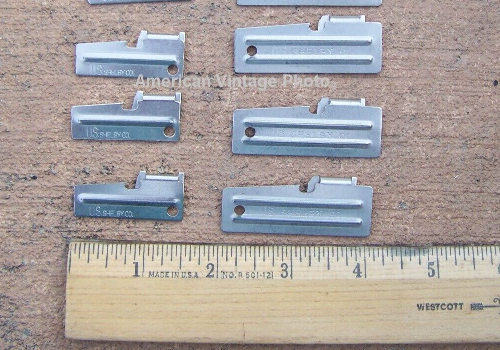 Military Original Shelby Co P51 & P38 10 Each GI Can Opener Stainless Free Ship