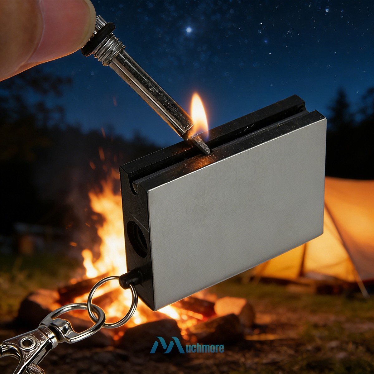 Emergency Fire Starter Magnesium Flint Match Striker Lighter Camp Survival Gear