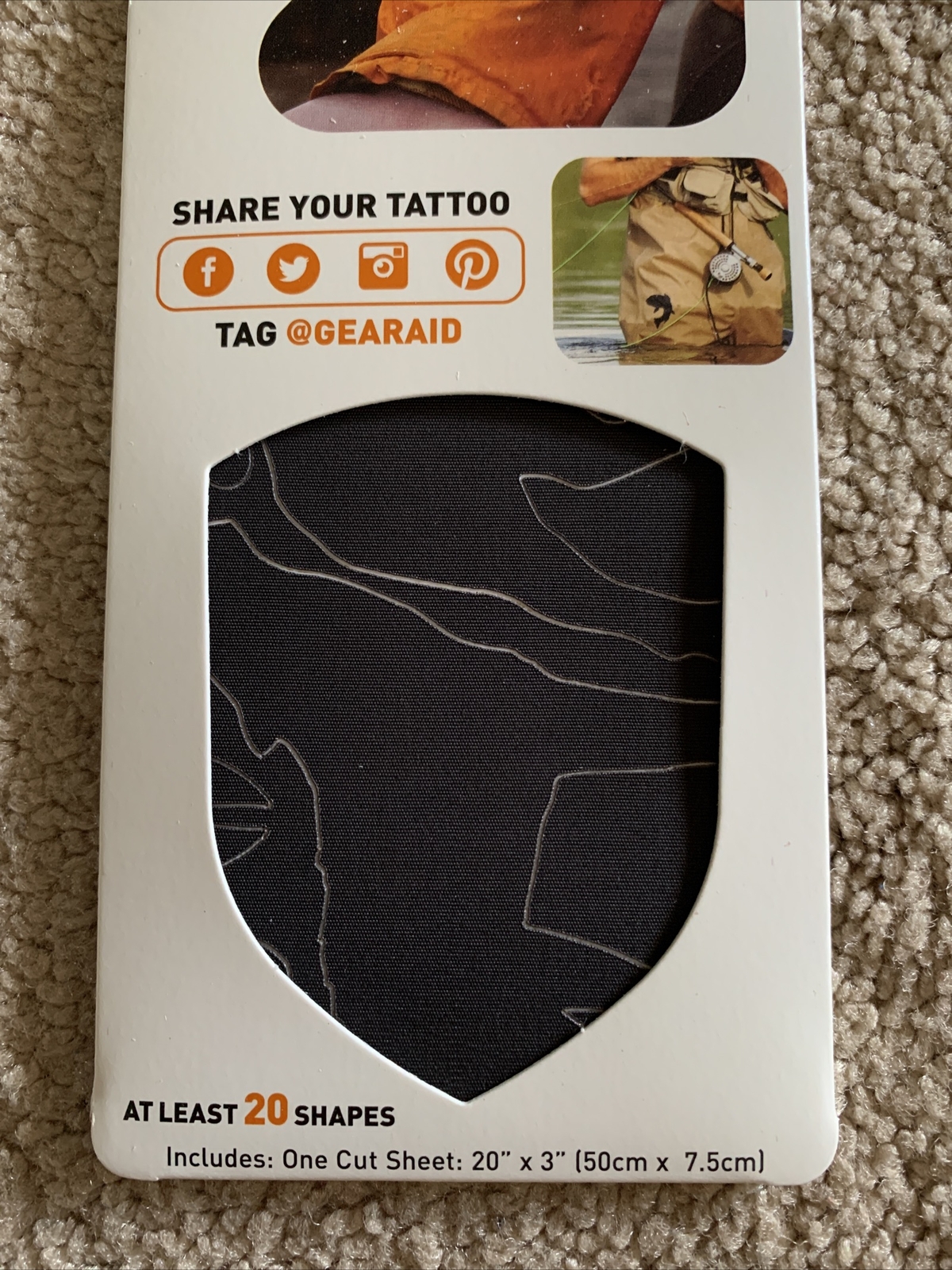 LOT OF 2 NEW Gear Aid Tenacious Tape Tattoos Fabric Repair Tape Patches WILDLIFE
