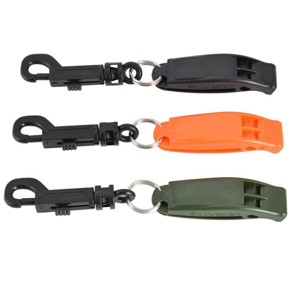 Camping Hiking Survival Whistle with Secure Lanyard Opening for Easy Carry