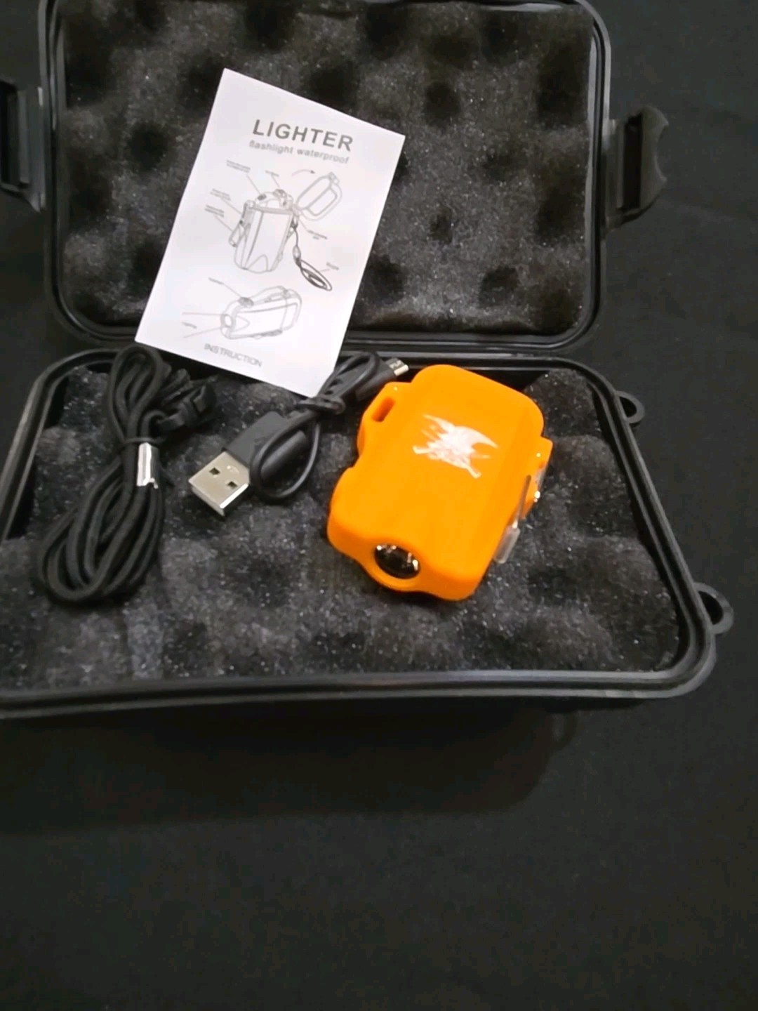 NRA Survival Kit Electric Torch Flashlight Multi Function Charging Cable Knife