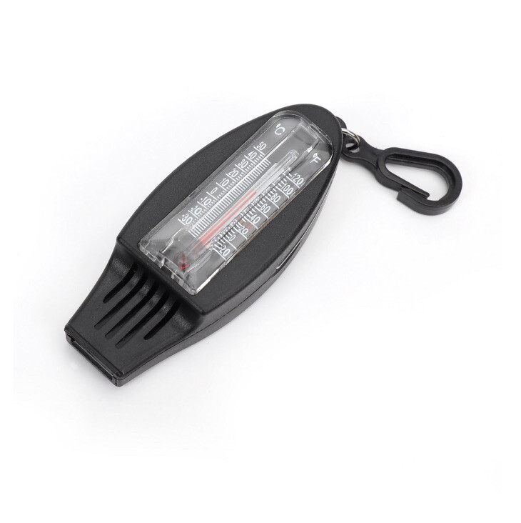 Ozark Trail 4-Function Whistle-thermometer, Magnifier, Compass, Whistle- New