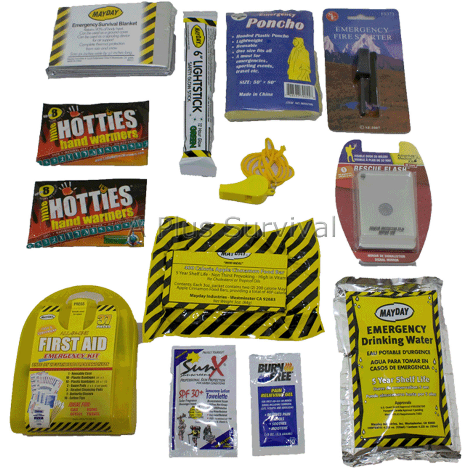 Cold Weather Snow Emergency Survival Car Auto Vehicle Camping First Aid Kit
