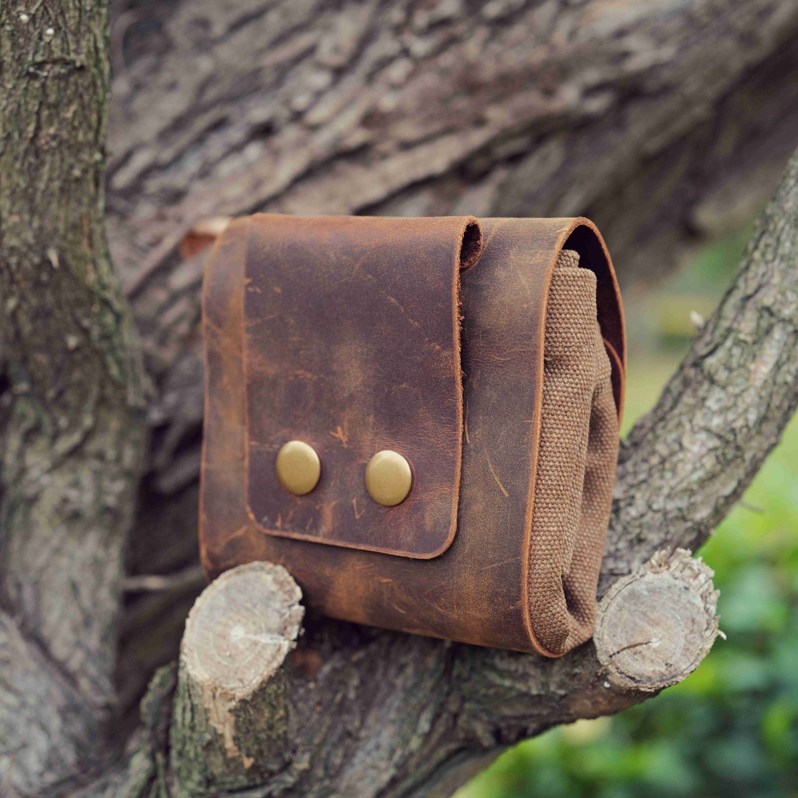 Foraging Dump Pouch Bushcraft Gathering Pouch Camping Hiking Forager Gift