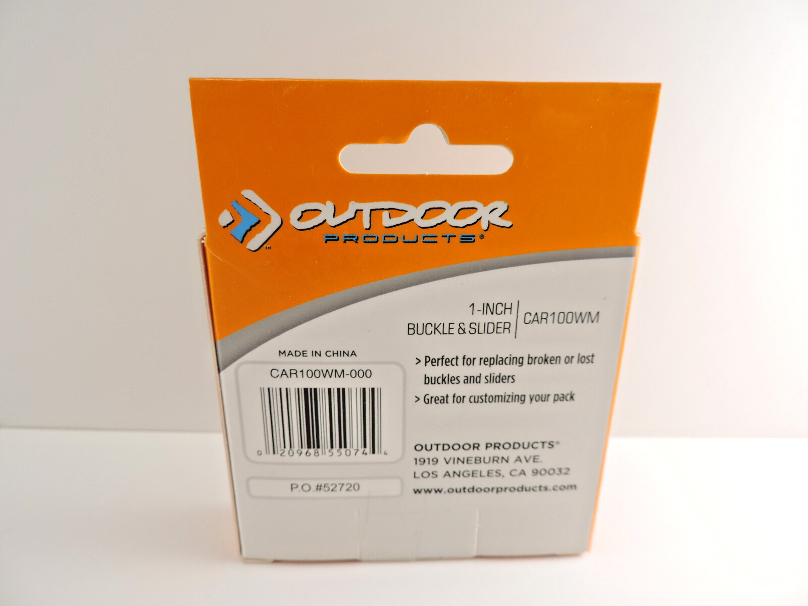 Outdoor Products Buckle & Slider 1″ 2 Sets Per Box CAR100WM-000
