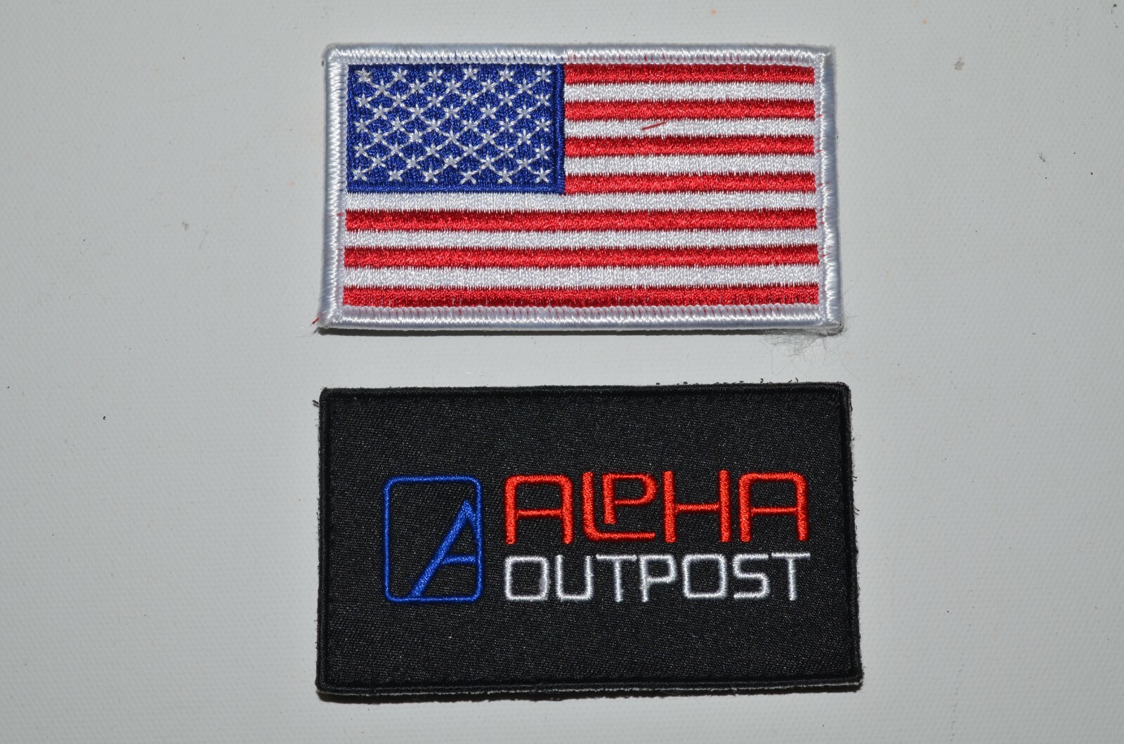 Patriotic Swag Alpha Outpost Flag Bandana Patches 2 Metal Shot Glasses Lot of 3