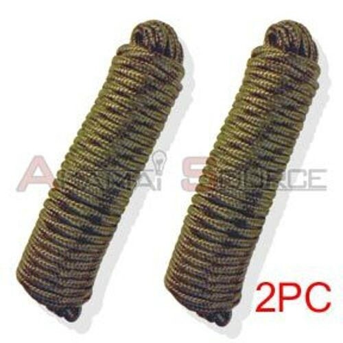 Lot of 2: Camping Rope 5/16″ x 50′ Hiking Emergency Gear Survival Tools Doomsday
