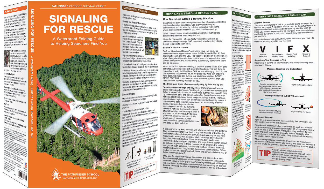 Signaling for Rescue Survival – Emergency Disaster Guide Bug Out Bag Kit Book