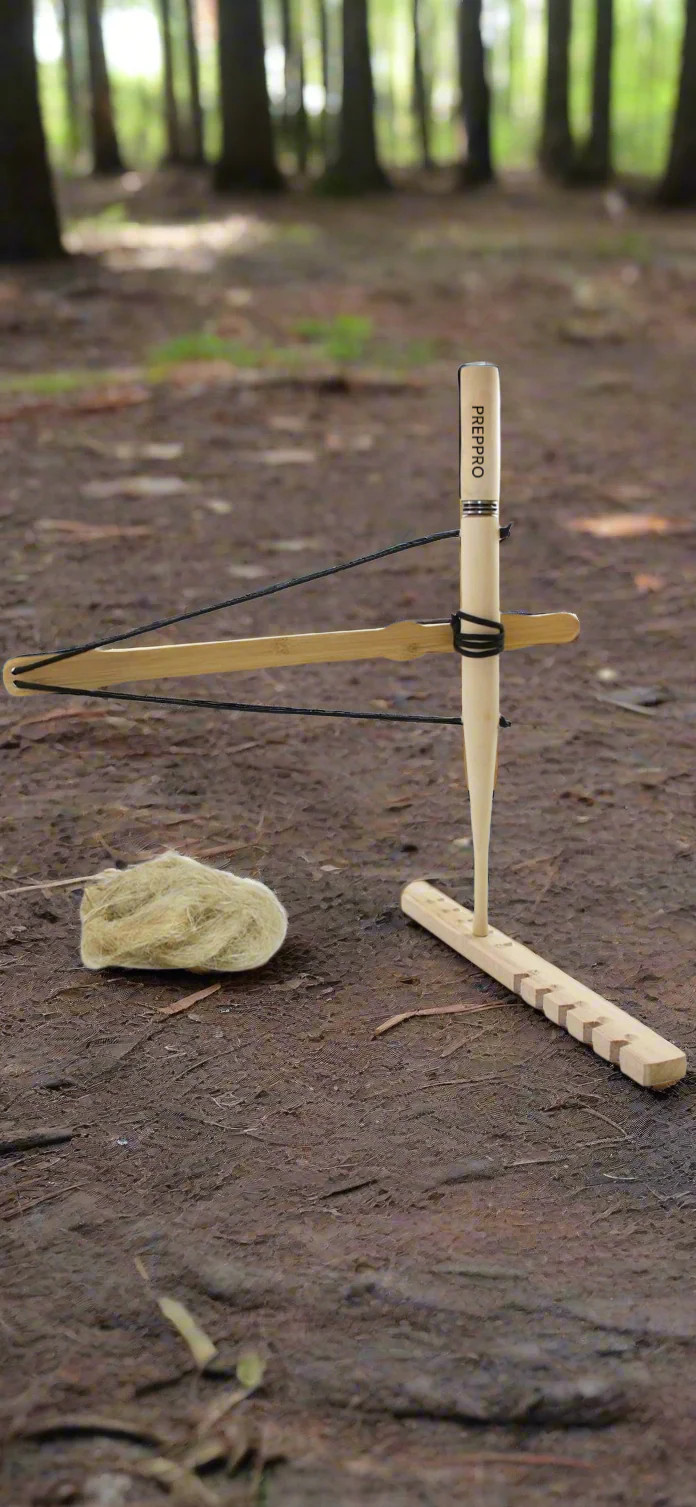 Bow Drill Fire Starter Kit – Traditional Fire‑Making Tool | PrepPro