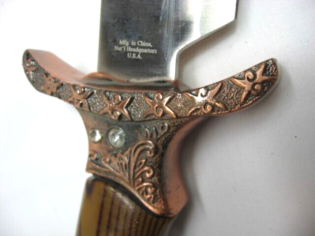 rmk99 Decorative 14.5″ Maxam Bowie Knife Resin Handle Dbl Layer-Sheath st135