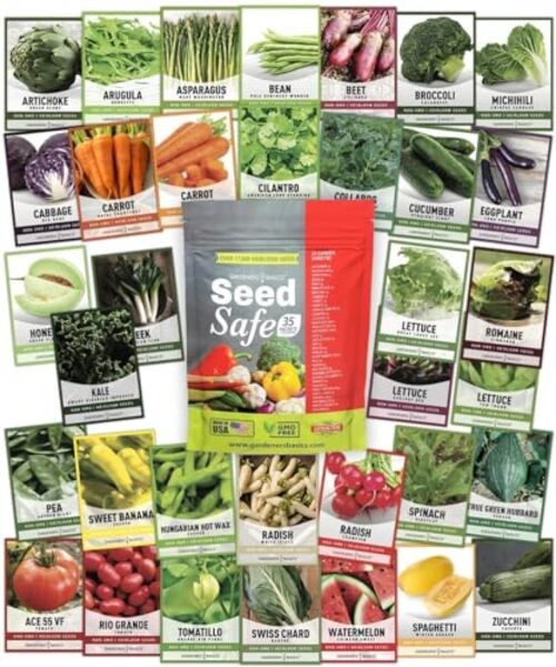 Ultimate Survival Seed Kit – 140 Heirloom, Non-GMO Varieties | Over 73,000