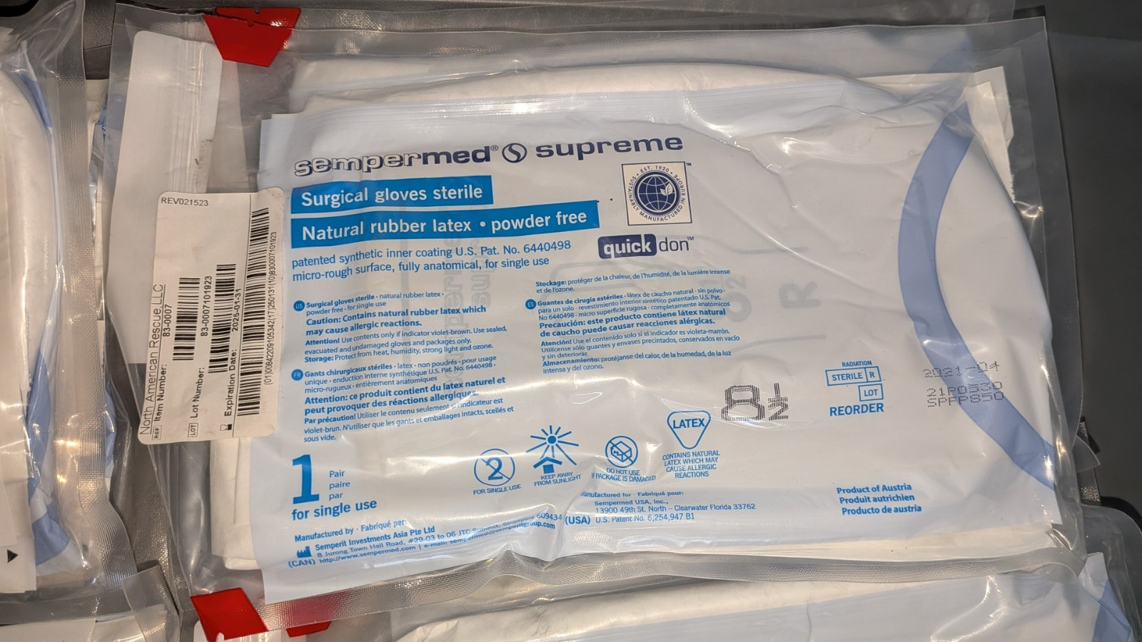North American Rescue Chest Tube Insertion Kit 83-0007 6515-01-706-5310 Exp 1/25