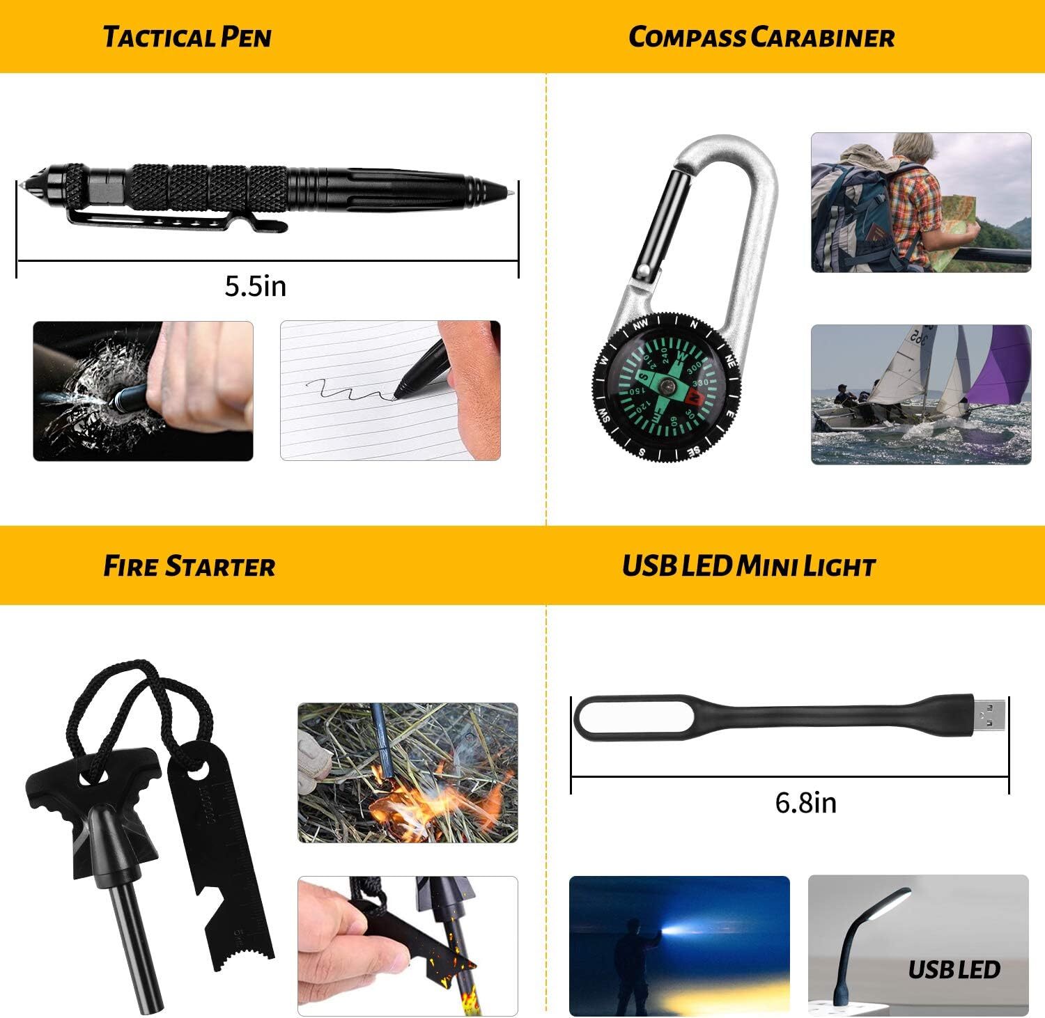 Complete First Aid & Survival Kit – 60-in-1 Professional Emergency Gear