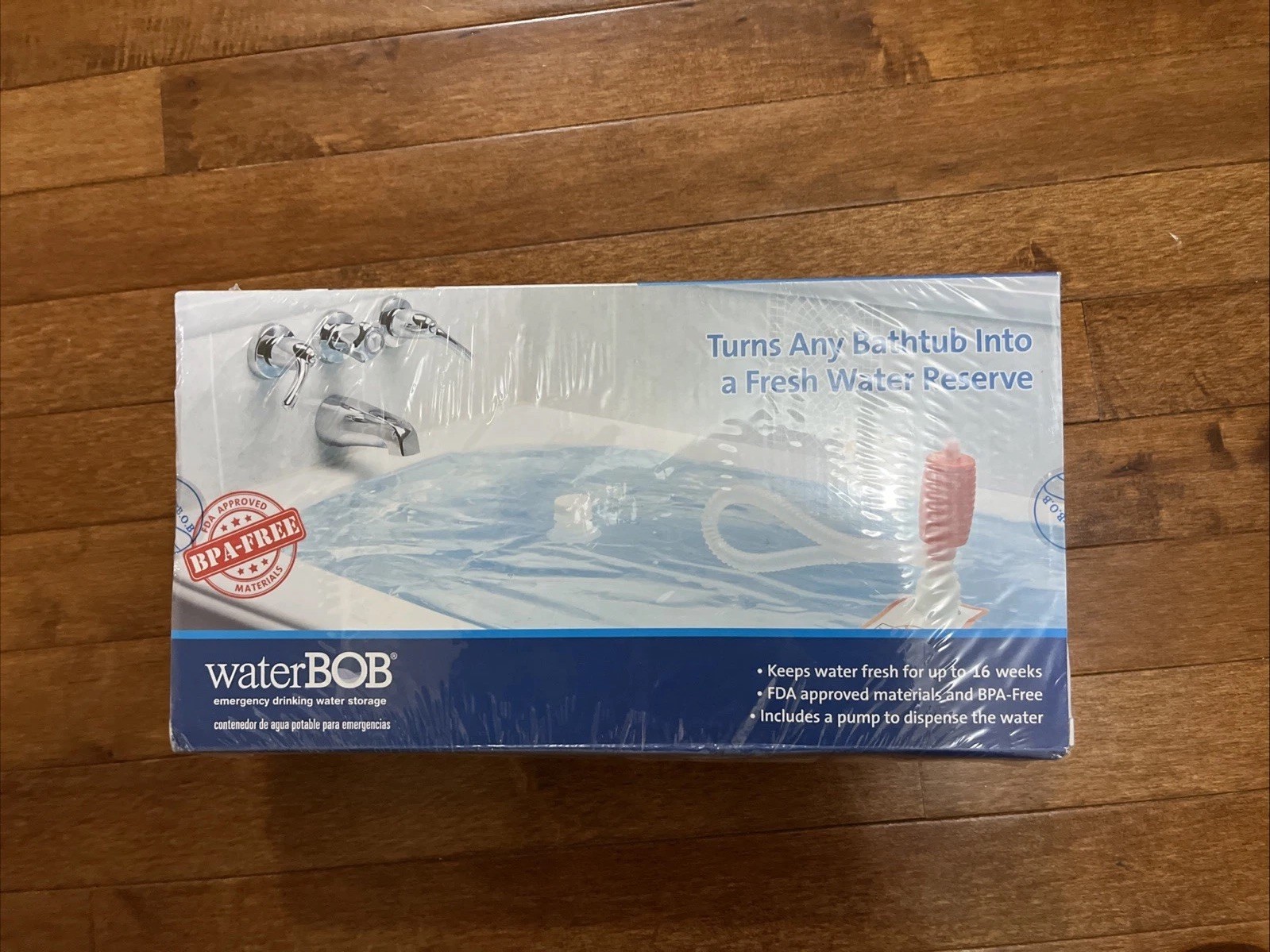 New WaterBOB Emergency Drinking Water Storage Survival 100-Gallons Kit Sealed