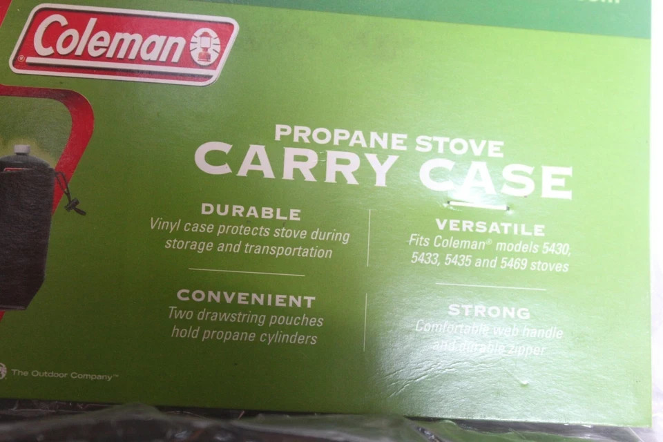 COLEMAN PROPANE STOVE 5469-777C CARRY CASE BAG NOS (CH)
