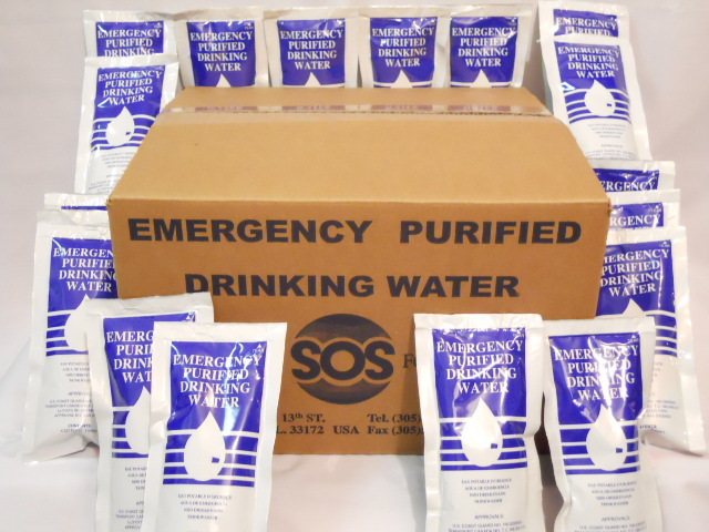 Emergency Drinking Water 24 packs (4.227 FL OZ.) Survival Rations BOB Disaster