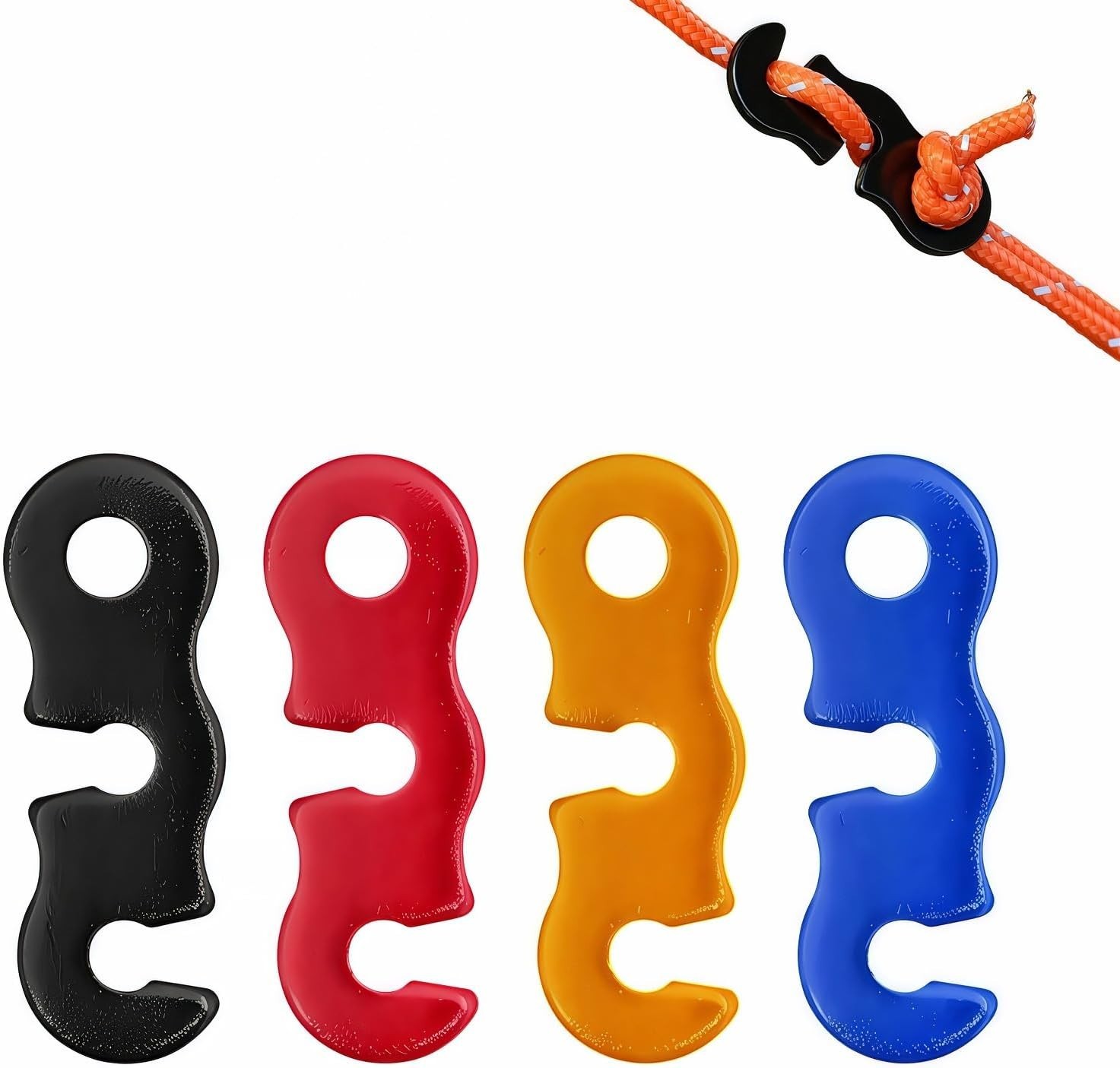 Set of 4 Lightweight Aluminum Guyline Tensioners – Effortless Adjustment