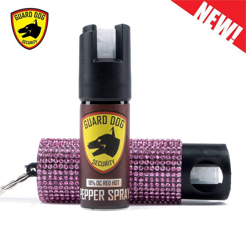 Bling It On Key Ring Self Defense Pepper Spray Women Jeweled Carry Case Glitter
