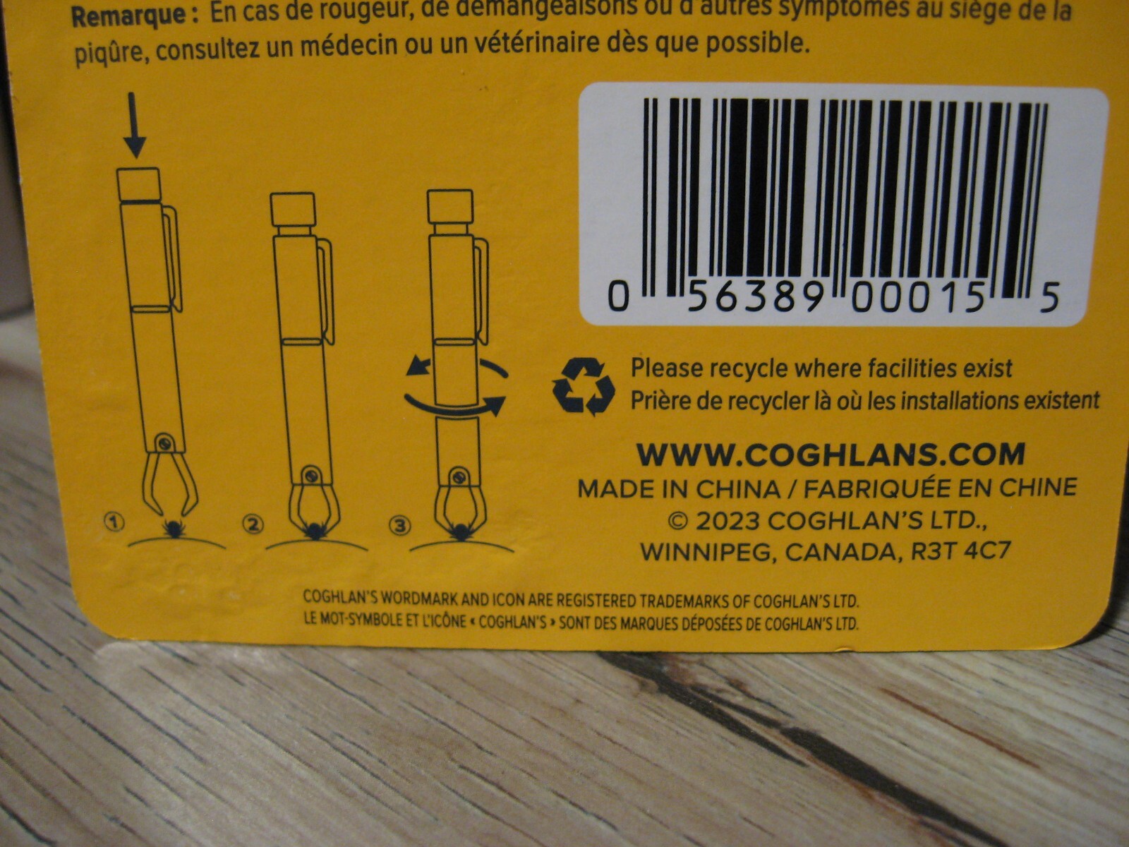 Coghlan’s Tick Remover Tool – Removes Ticks Intact – No Direct Contact – 0015