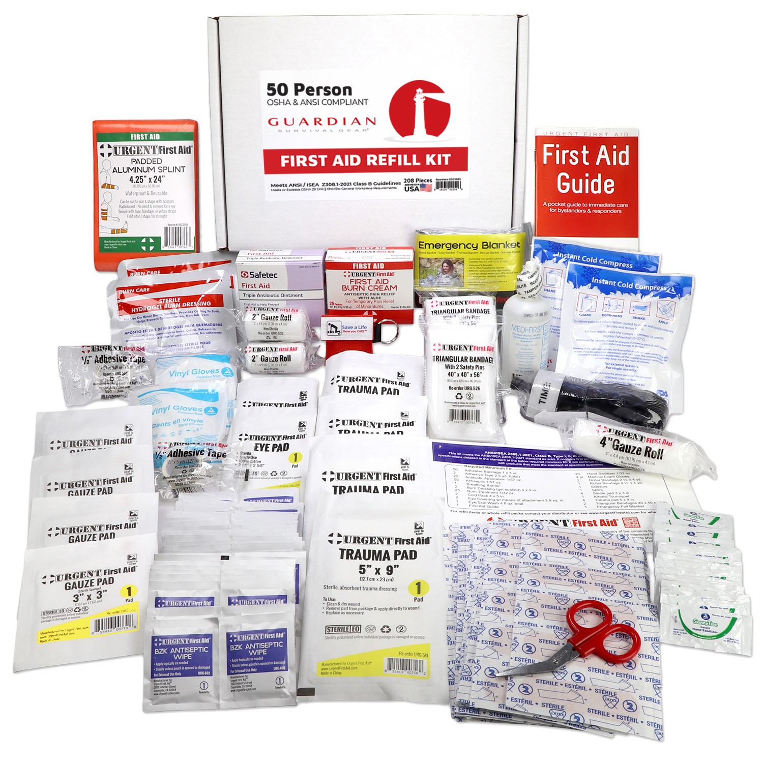Guardian 25-50 Person First Aid Kit – Refill