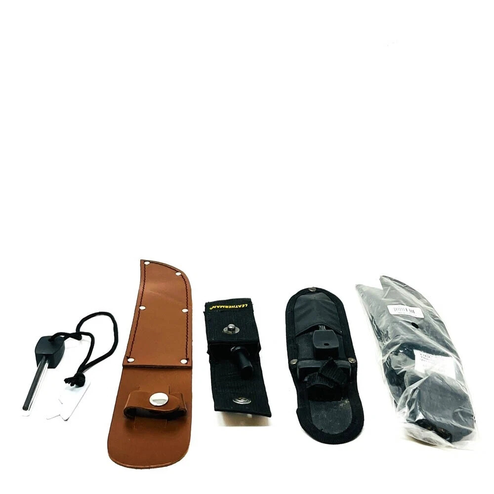Nature Camping Survival Support Set Fire Stick, Knife Sheath w/ Belt Loop Hanger