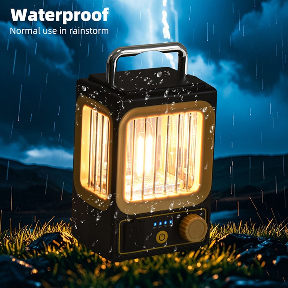 Rechargeable Solar Lantern with Adjustable Light Intensity for Outdoors