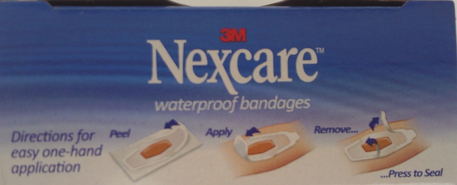 3M NEXCARE WATERPROOF BANDAGES Assorted Sizes Latex Free 20 Ct/Box