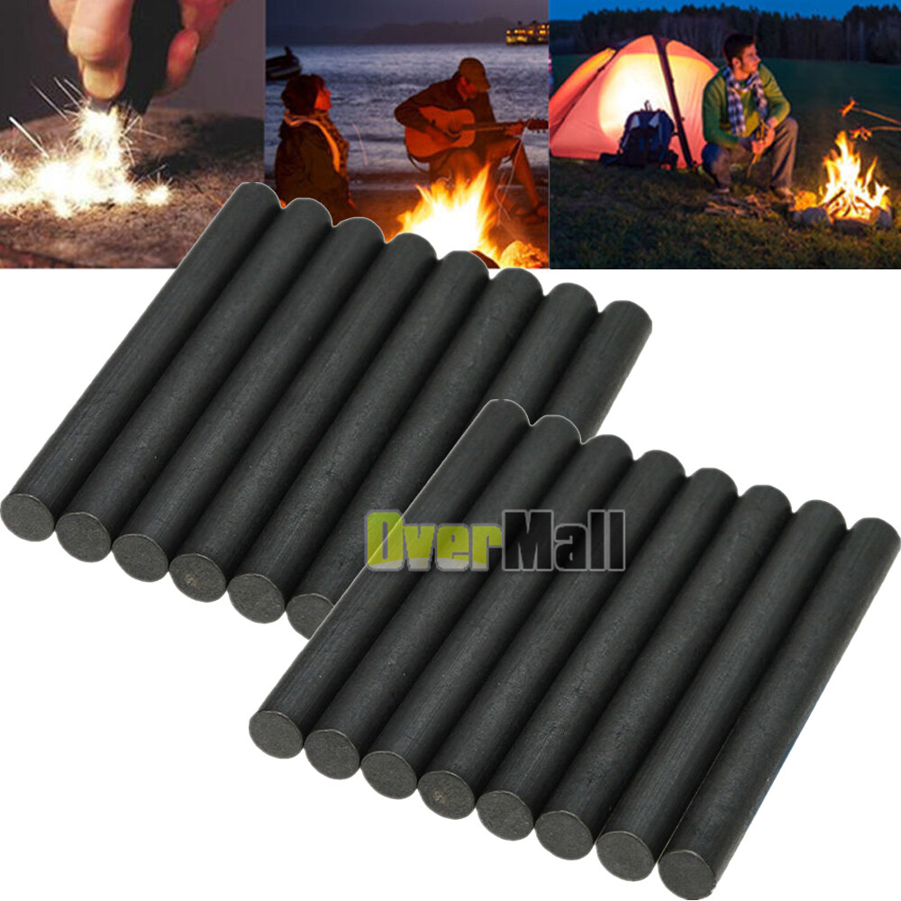 16 PCS Ferrocerium Ferro Flint Fire Starter Survival Camping Rod kits lighter