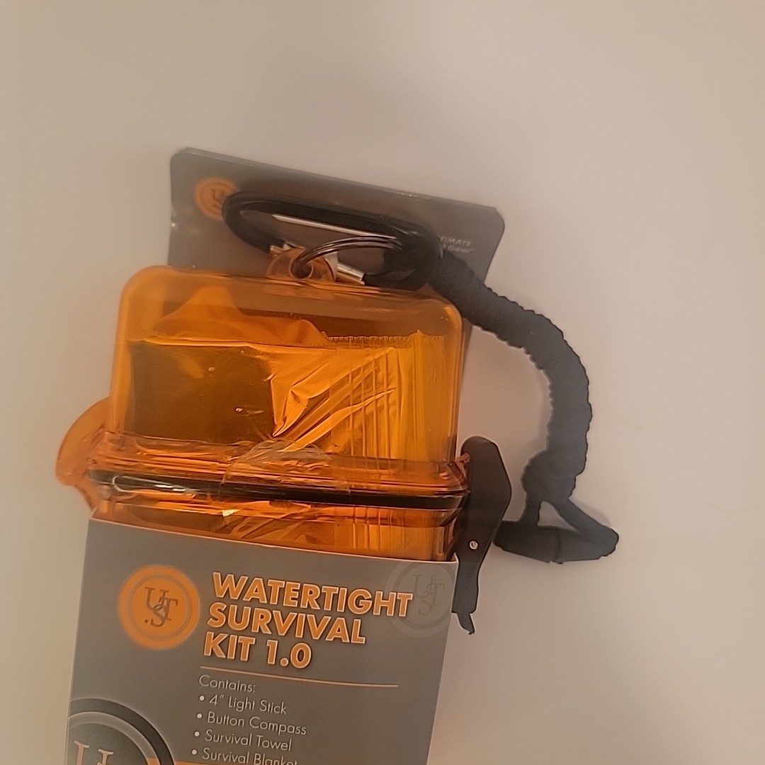 UST Watertight Survival Kit 1.0 Emergency Survival Gear Equipment Bug Out Bag