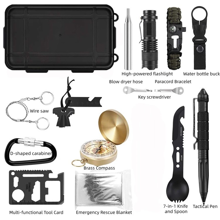 Tactical Drill First Aid Equipment Hunting Survival Challenge Tool Kit