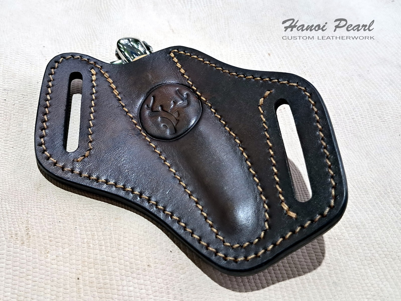 Custom Leather Sheath for Forge De Laguiole 12cm Folder [Sheath Only]