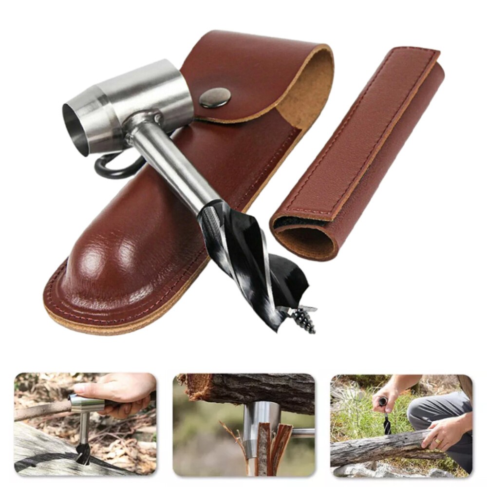 Bushcraft Tool for Survival Wood Settlers Wrench Manual Hand Auger Drill Bit 1pc