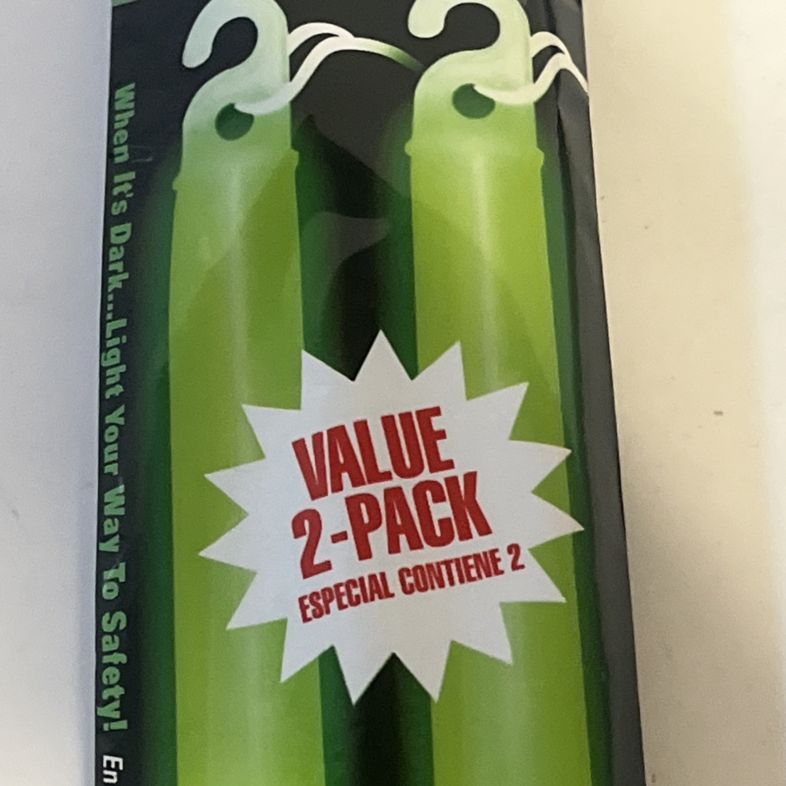 Ready America Green 8 Hour Emergency Lightstick 2 Pack Sealed 8hr Camping Light