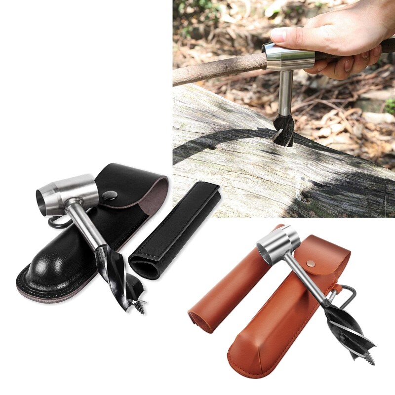 Survival Manual Tools for Hand Auger Wrench Drill Peg Outdoor