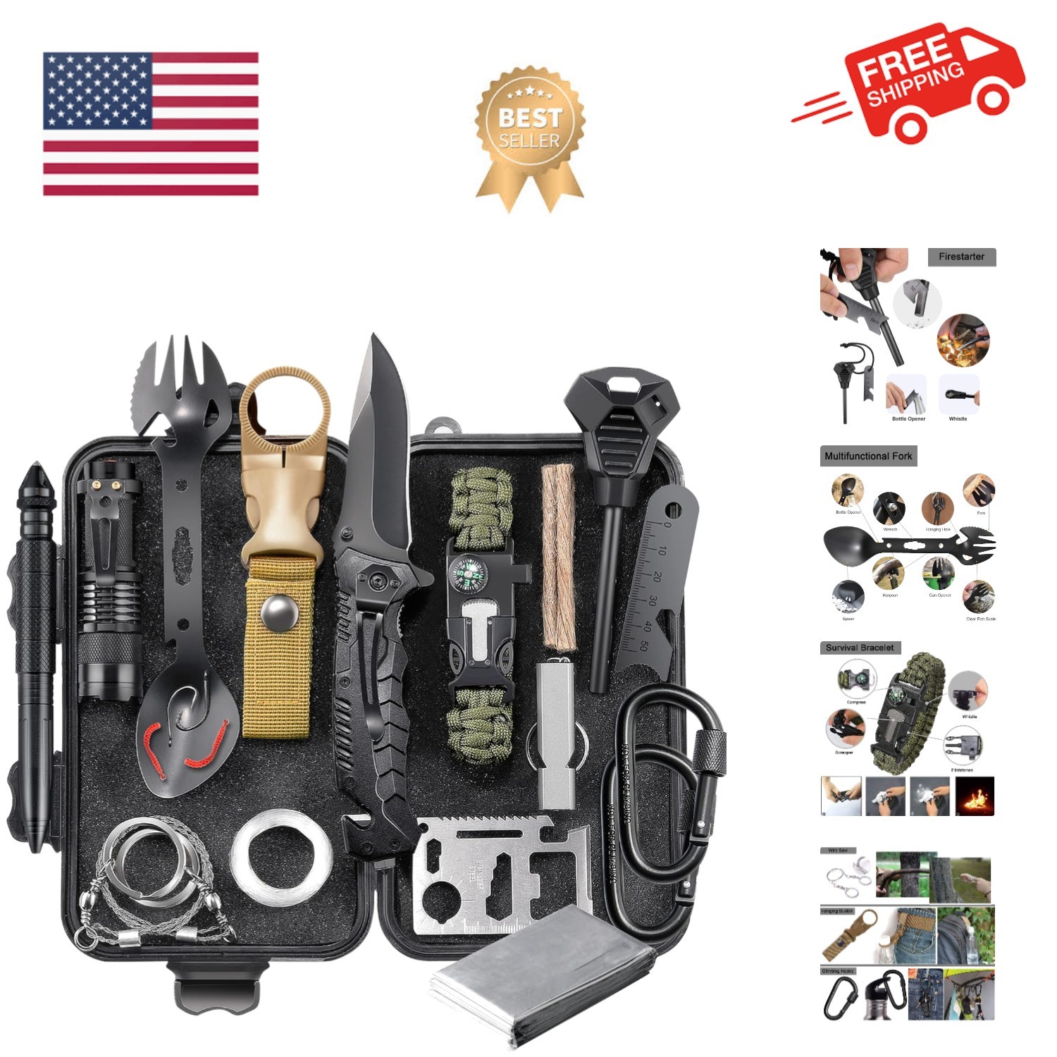 Gifts for Men Dad Him Birthday Christmas Fathers Day, Cool Gadget/Survival Ge…