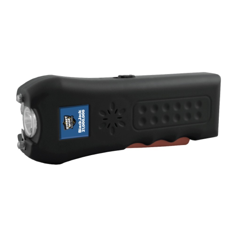 Stun Gun Rechargeable Streetwise 21,000,000 Volt w/ Flashlight 120dB Alarm New
