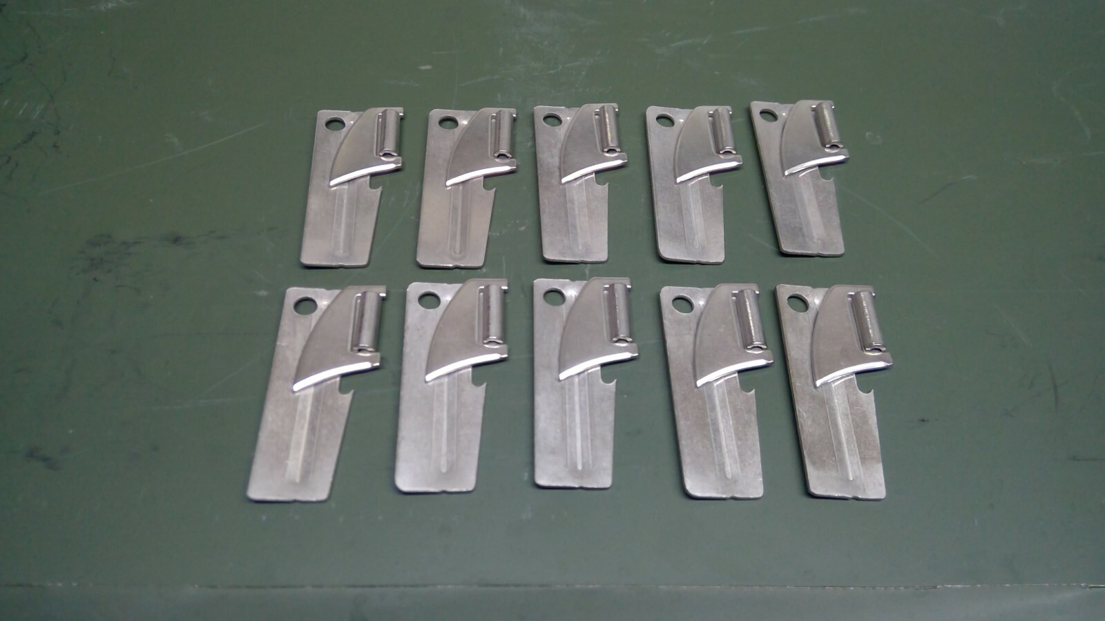 Set of 10 Can Opener P-38 USGI Military Issue Shelby Co John Wayne Bug Out Kit