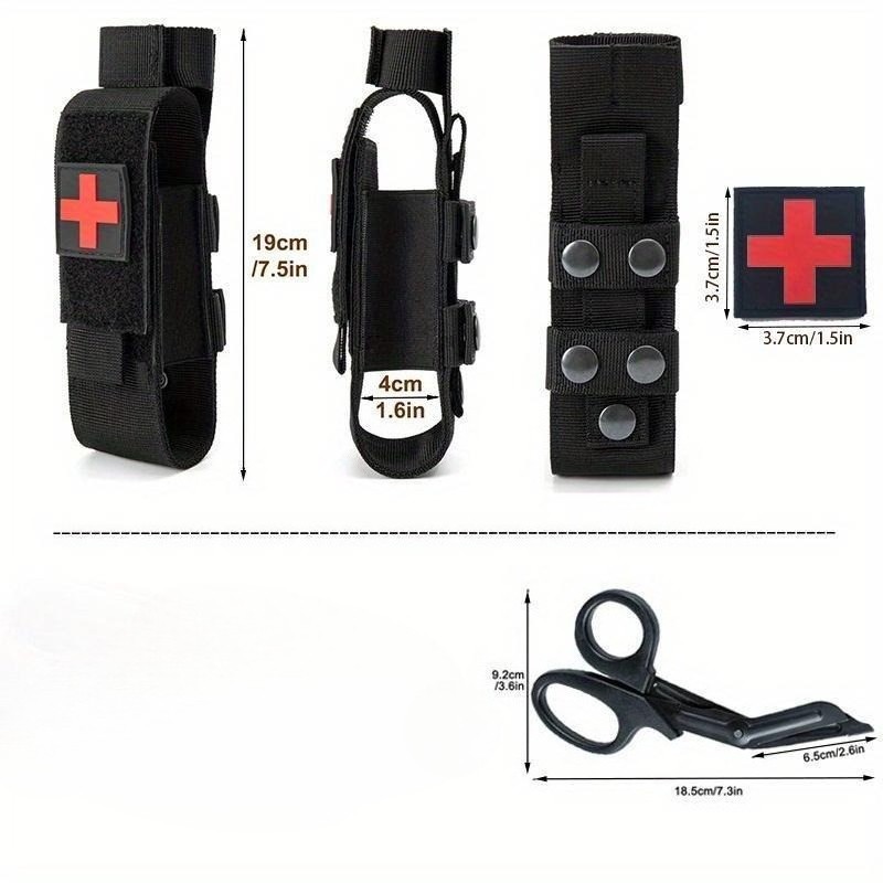 Practical IFAK trauma first aid tool storage, MOLLE tourniquet storage bag