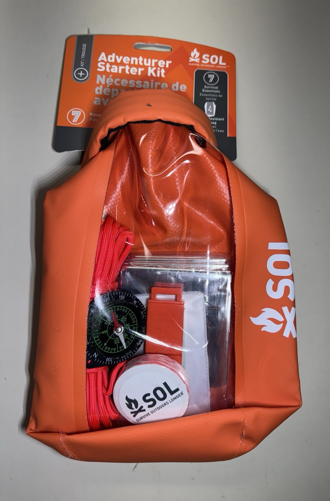 SOL Adventurer 7 PC Survival Essential Starter Kit BRAND NEW (OOP)