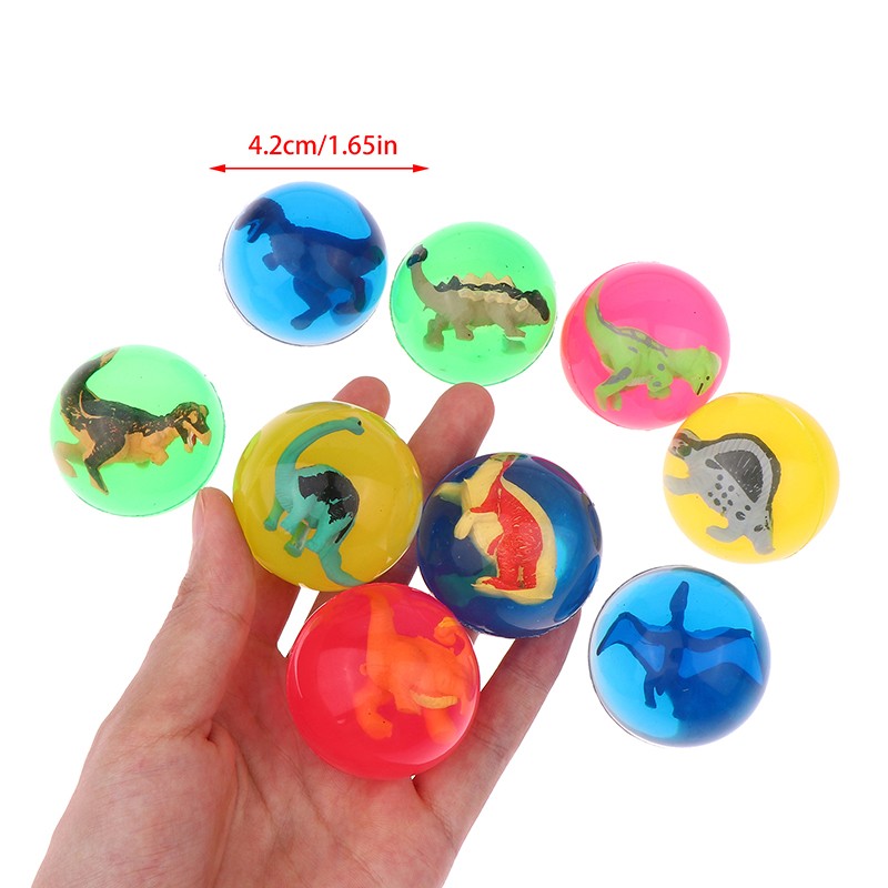 5Pcs Bouncy Ball Toys With Inside Mini Dolls Diameter Kid Birthday Party Favors